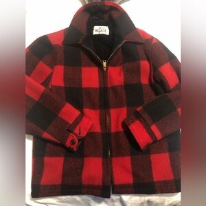 Woolrich vintage plaid wool coat EUC 1051